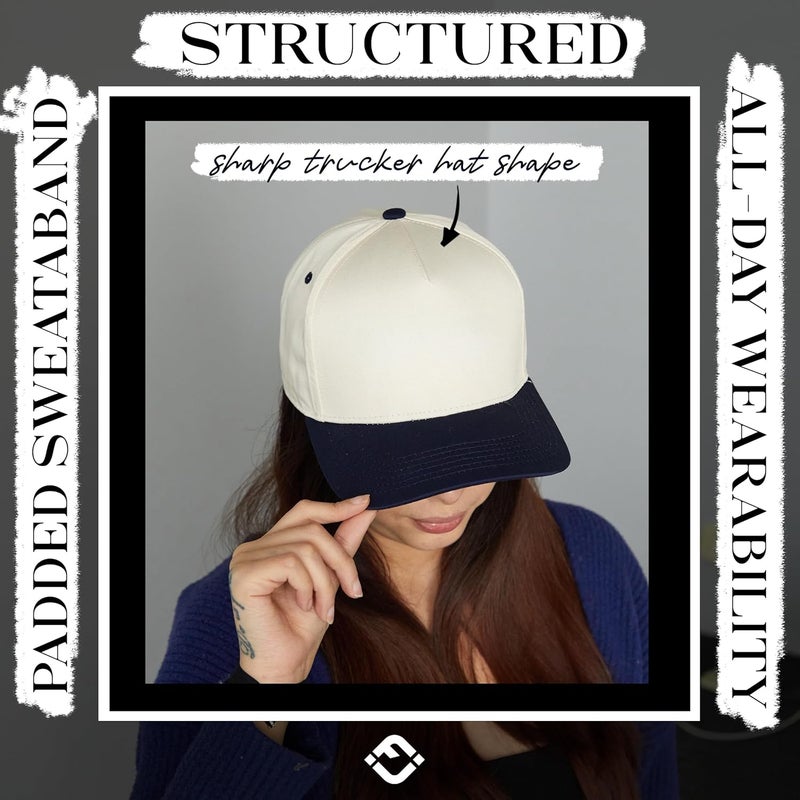 Funky Junque Vintage Canvas Snapback Hat - Adjustable 2 Tone Cap for Men Women - Put It On My, Cowboy, Girl Dad, Funny - Image 5